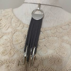 Grey & Silver long necklace